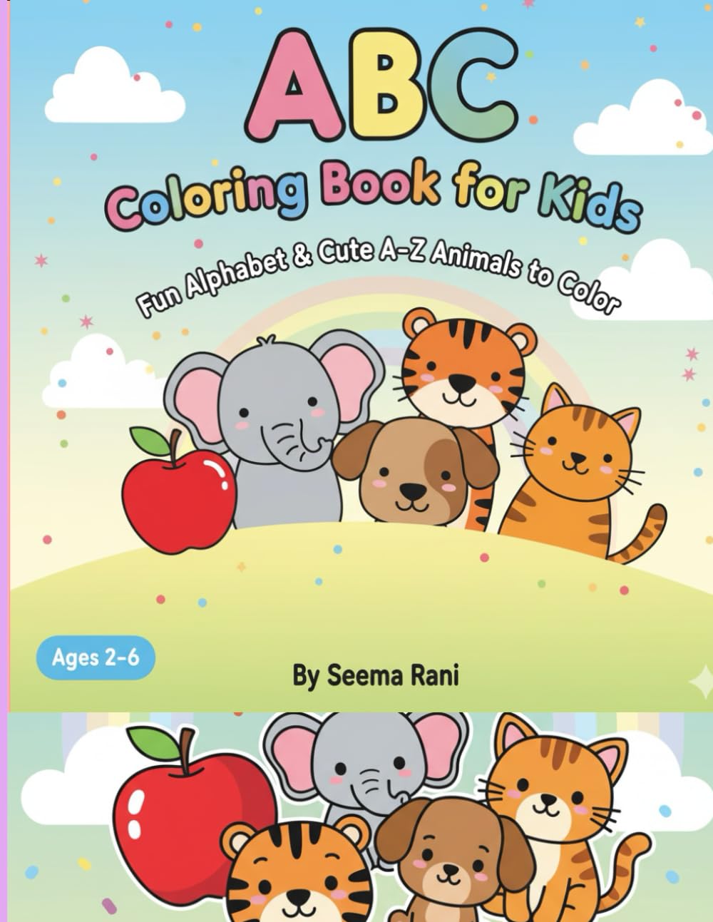 ABC Coloring Book for Kids: Fun Alphabet & Cute A–Z Animals to Color