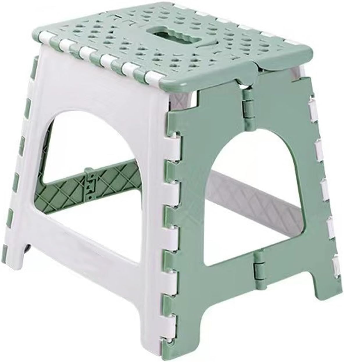 Portable Folding Step Stool with HandleNon-Slip Lightweight Chair for KitchenBathroomFishingLaundryRoadside Stalls - Easy No AssemblyBlue Medium