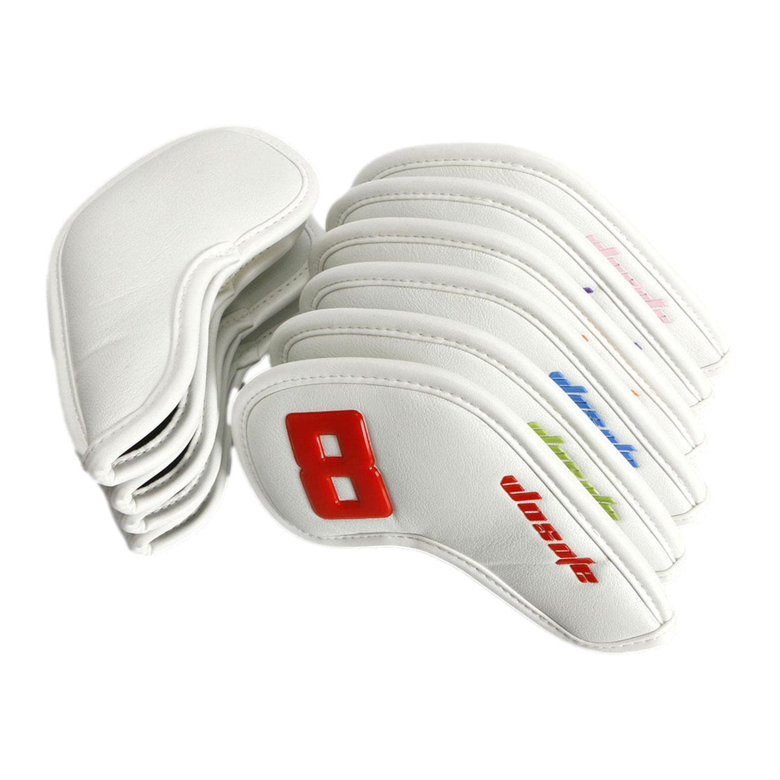 Fer Golf - Couvre-Chefs Fer Golf étanches Couvre- | Évitement Collision Reliure étendu Protection Anti-Rayures en Cuir PU pour Club f