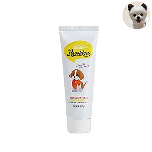 Brussels 08 80 g Crema de tinte para el pelo de mascotas Perro Gato Animales Semi Permanente No Tóxico Aseo…