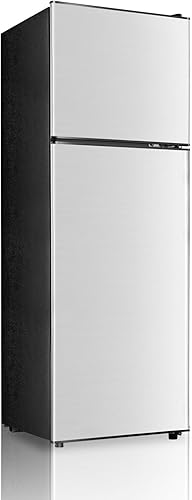 Miniatura 2 de Refrigerador pequeño de 4.0 pies cúbicos con congelador, mini refrigerador pequeño con congelador superior, 2 puertas para dormitorio, apartamento,