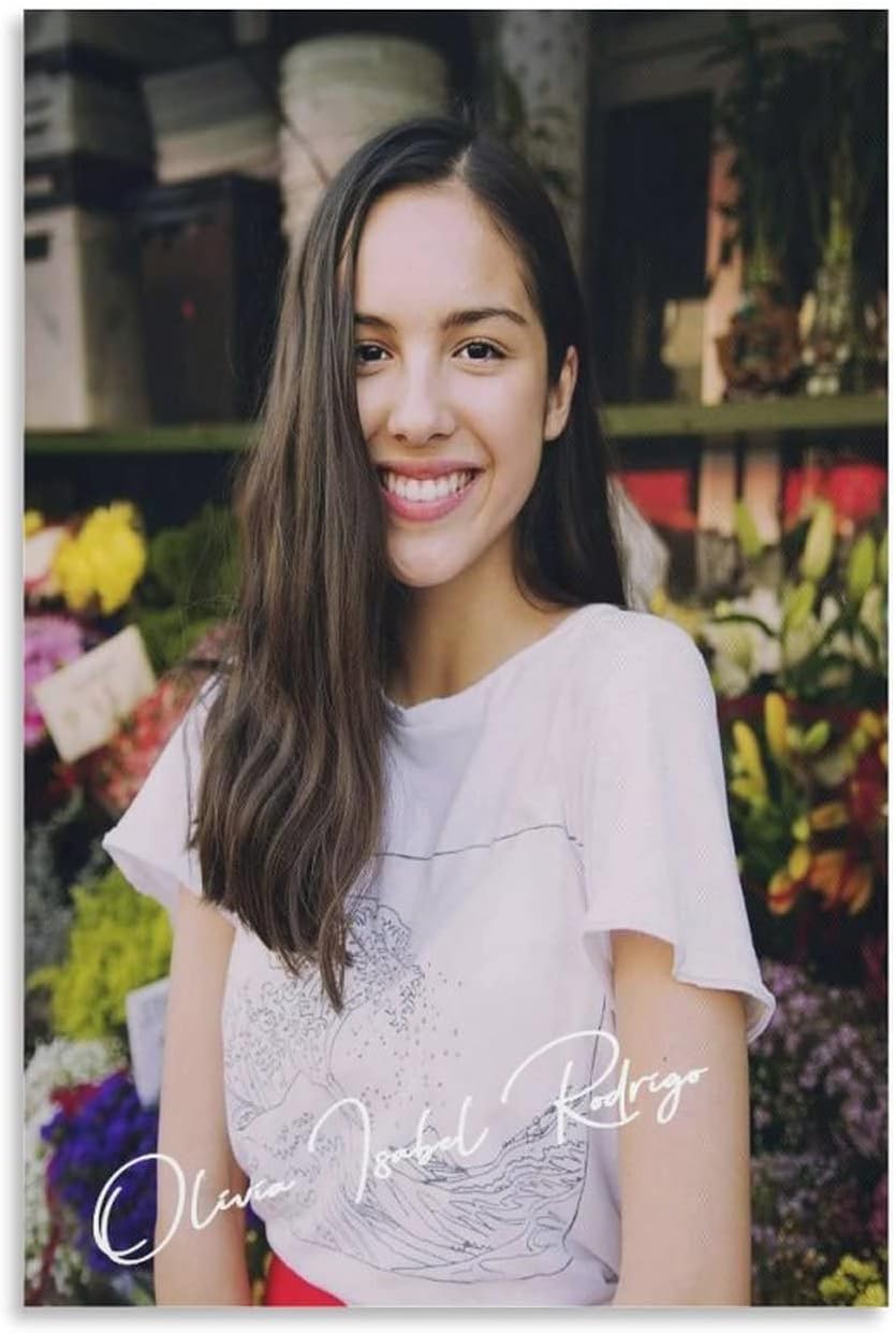 YUCNAG Canvas Print Poster 60 x 90 cm No Frame Olivia Isabel Rodrigo Poster, Canvas, Wall Art, Room Decoration, Pictures
