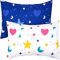 Vista 25 de UOMNY Funda de almohada para niños pequeños de 13 x 18 pulgadas, funda neutra para almohadas de cuna de 14 x 19 pulgadas, funda de viaje suave