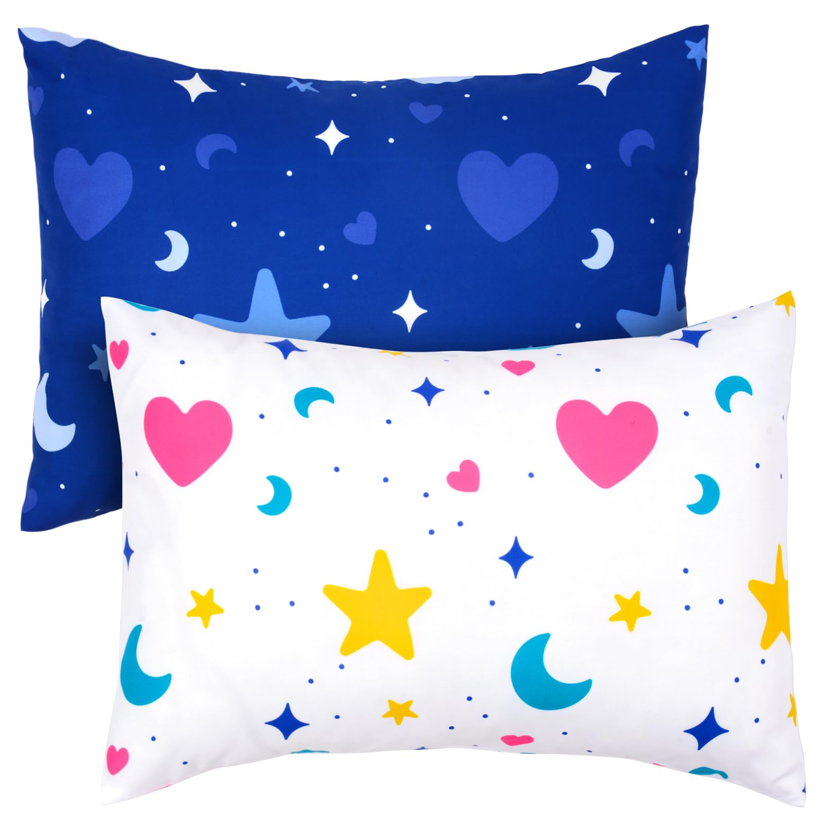 UOMNY Toddler Pillowcases for Boys Grils 13X18 Star Baby Pillowcase 2 Pack