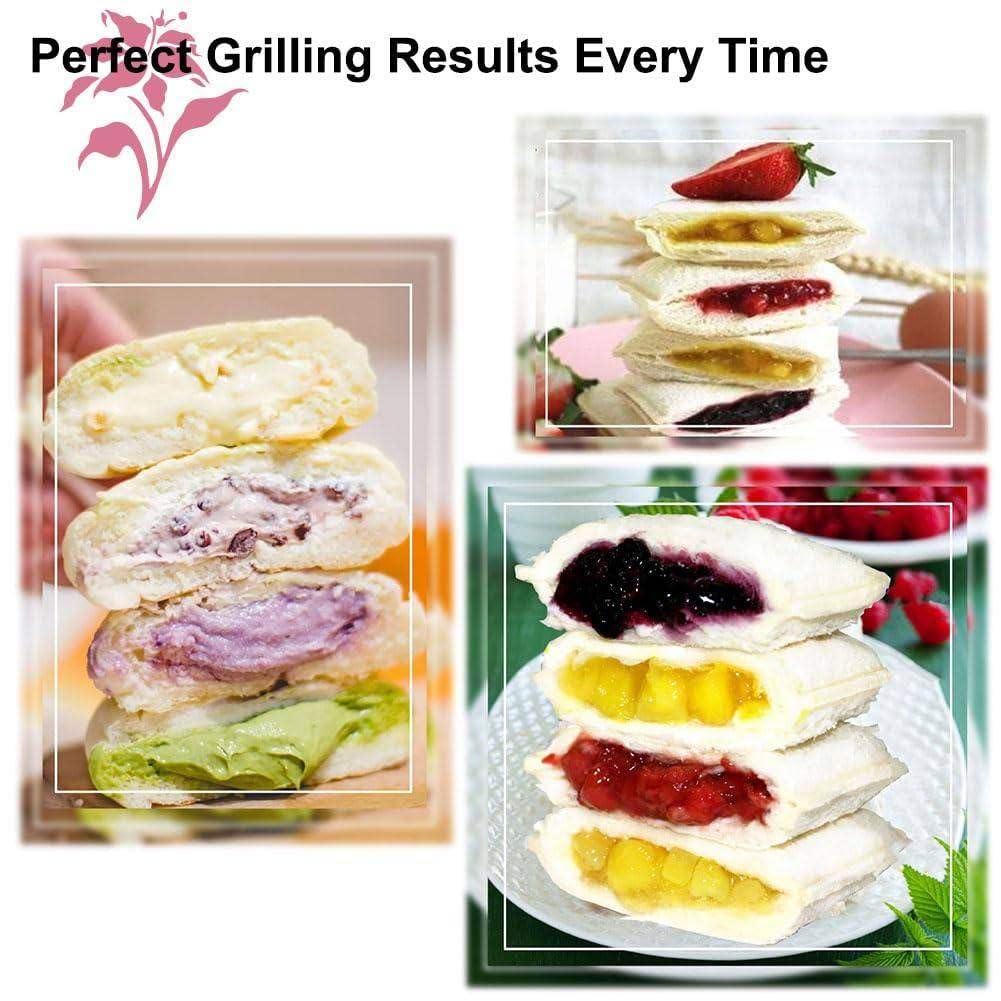 Komercyjna Gofrownica Do Burgerów O Mocy 600W, Do Szybkiego Gotowania, Patelnia Z Powłoką Nieprzywierającą, Precyzyjna Kontrola Temperatury (50–300℃)