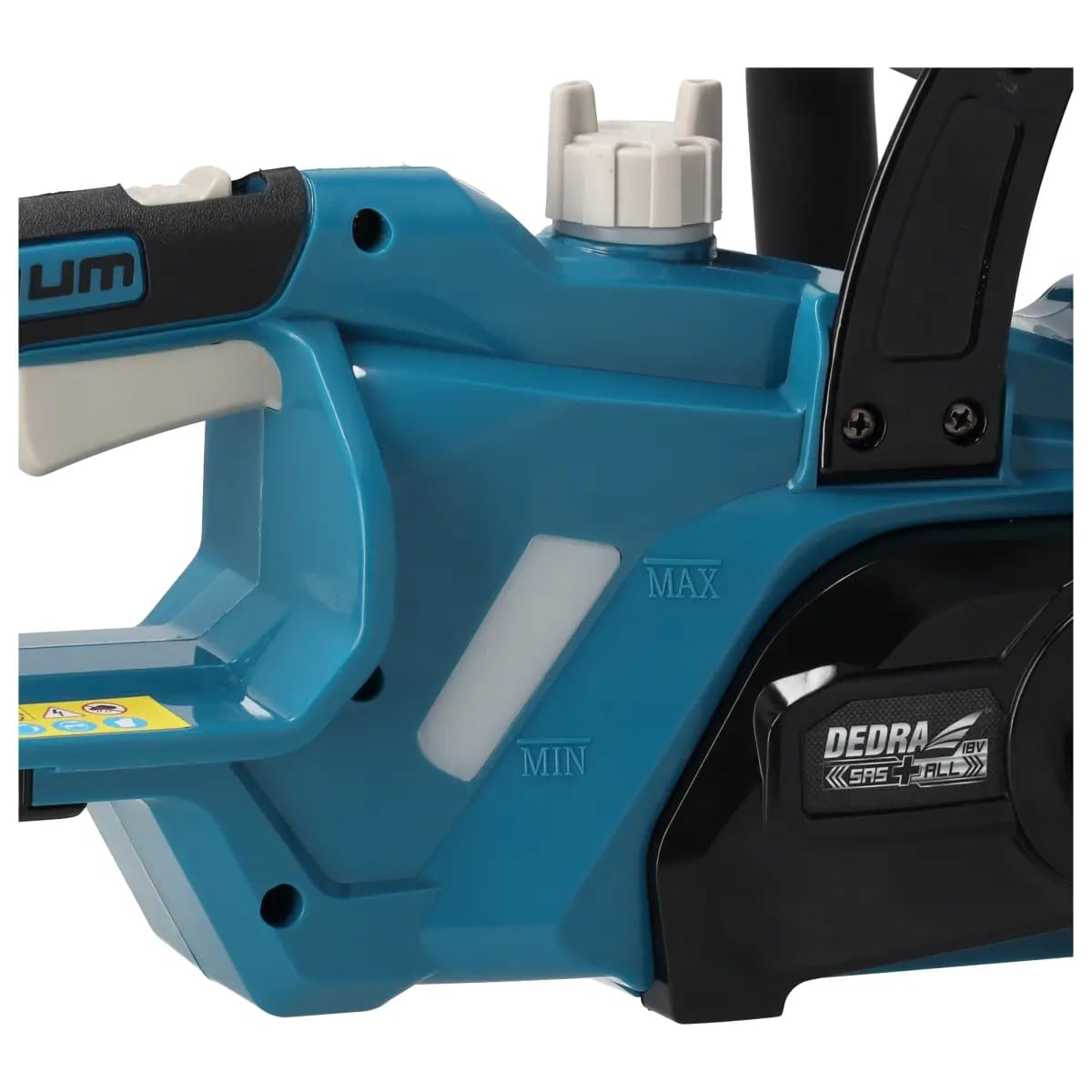 Dedra DED7095ML – akumulatorowa piła łańcuchowa 18 V z prowadnicą 254 mm (10"), łańcuch Oregon, automatyczne smarowanie, beznarzędziowy napinacz, hamulec bezpieczeństwa