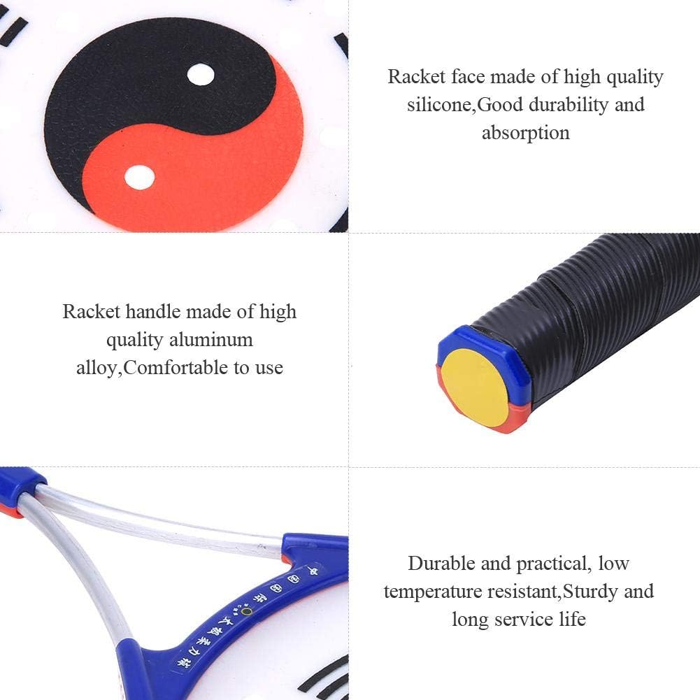 Life Elderly Taichi Ball Racket Set, Aluminium Alloy Soft Handle Silicone Face Soft Strength Racket with Ball
