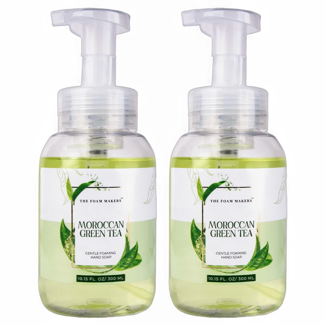 FOAMING HANDWASH - MOROCCAN GREEN TEA (PACK OF 2 X 300ML) RICH FOAM | SOFT HANDS | MOISTURE RICH |…