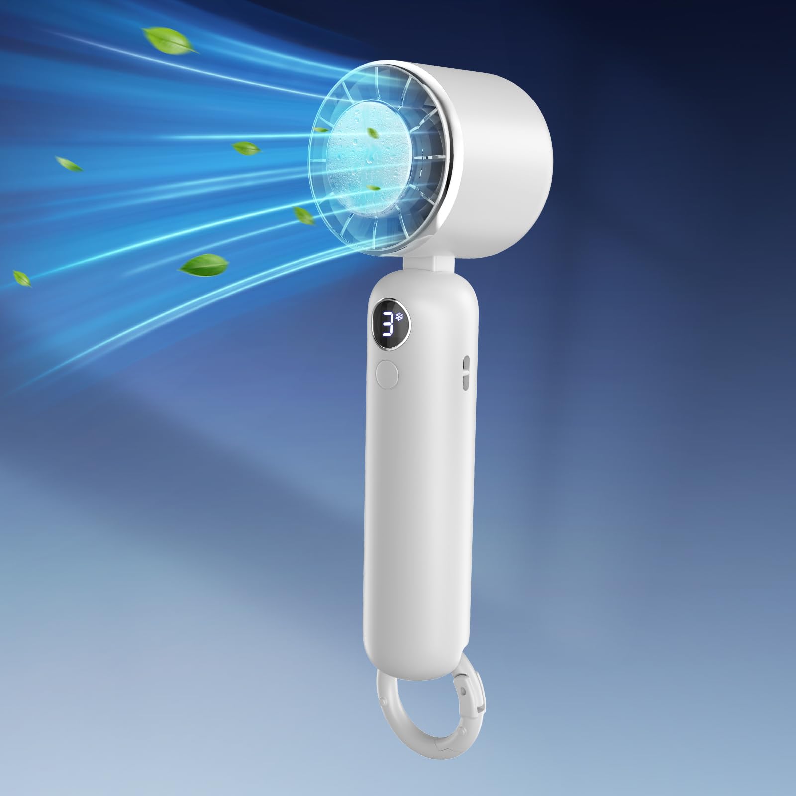 Ventilatore USB, Mini Ventilatore Portatile, Mini Ventilatore Da Tavolo Rotazione Silenziosa Regolabile A 3 Velocita Per Casa Ufficio Viaggio Allapertoblu