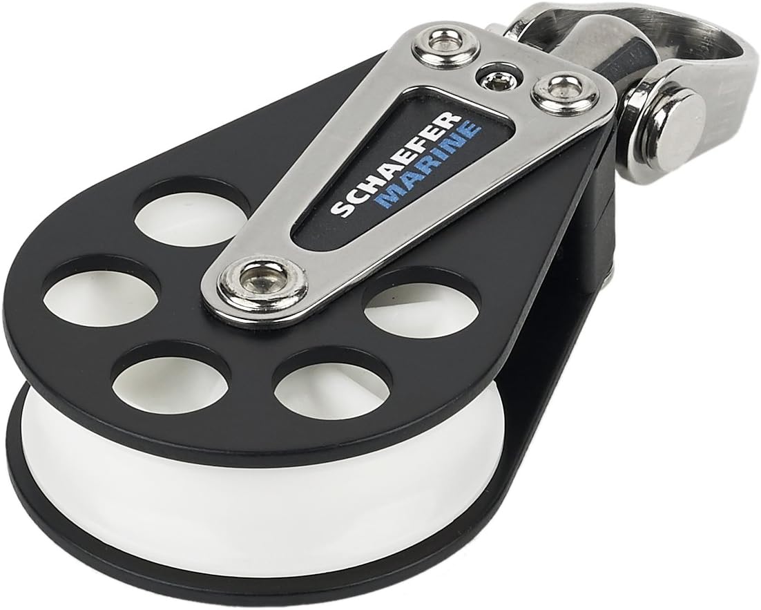 SchaeferSingle 5 Series Block with Aluminum Cheeks and Delrin Plain Bearing Sheave
