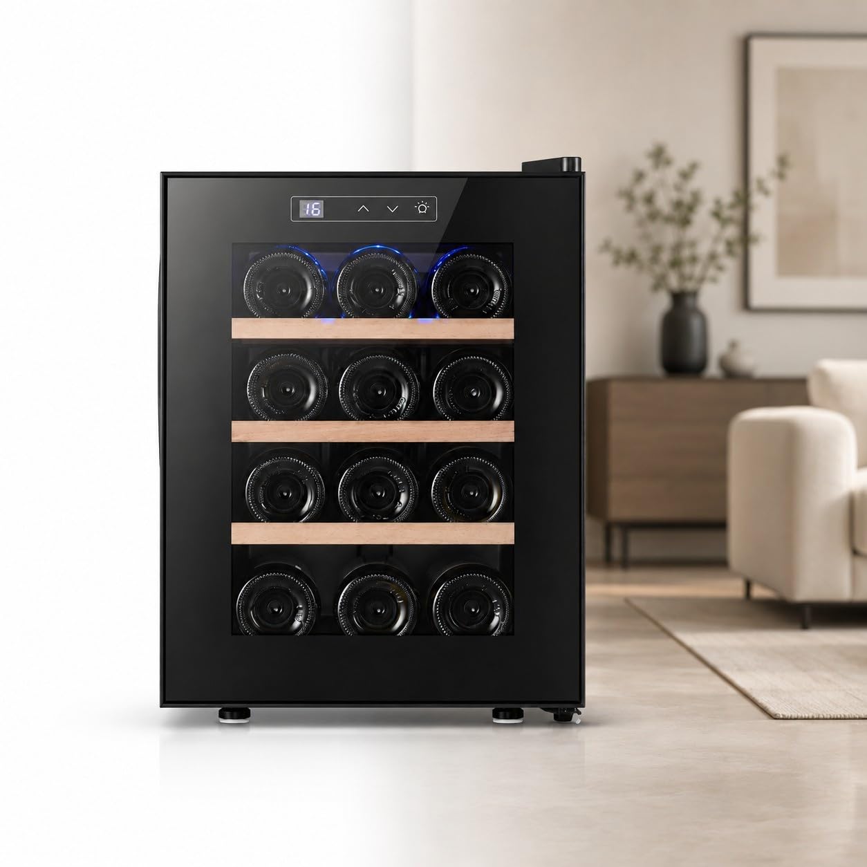 12er-Pack Weinkühlschrank mit konstanter Temperatur