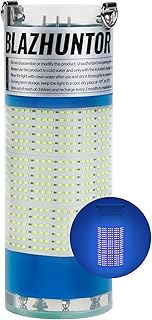 Rechargeable Underwater Fishing Light,Auto On in Water,Multi-Color Options, Up to 16000lm, IP68 Waterproof,No External Power,Cordless,Night Boat Dock Ice Fishing