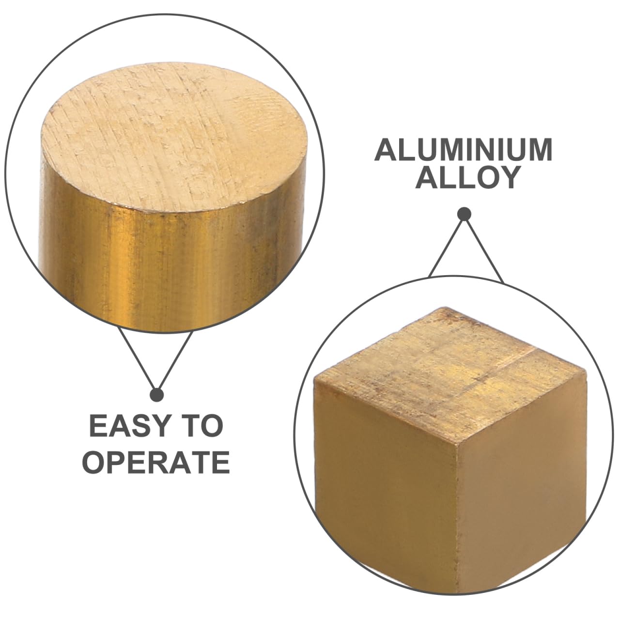 OUNONA Lot de 7 cubes de densité métallique de précision, composés de blocs d'aluminium et de fer et cylindres en cuivre, pour expériences scientifiques, projets physiques, démonstrations pédagogiques