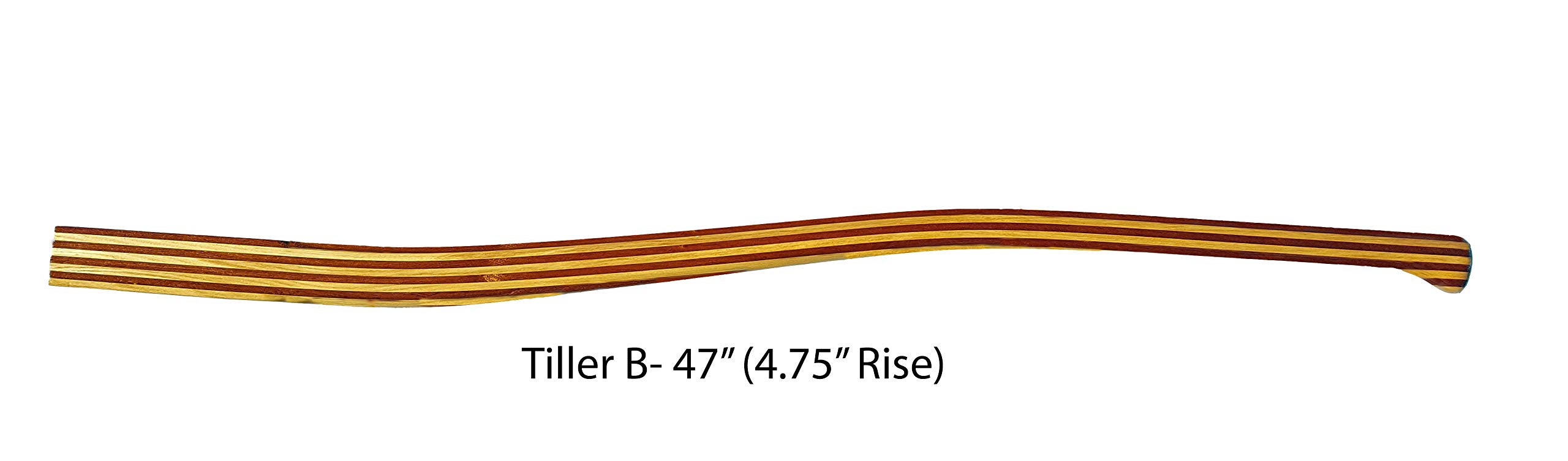 Mahogany and White Ash Sailboat Tiller (B)