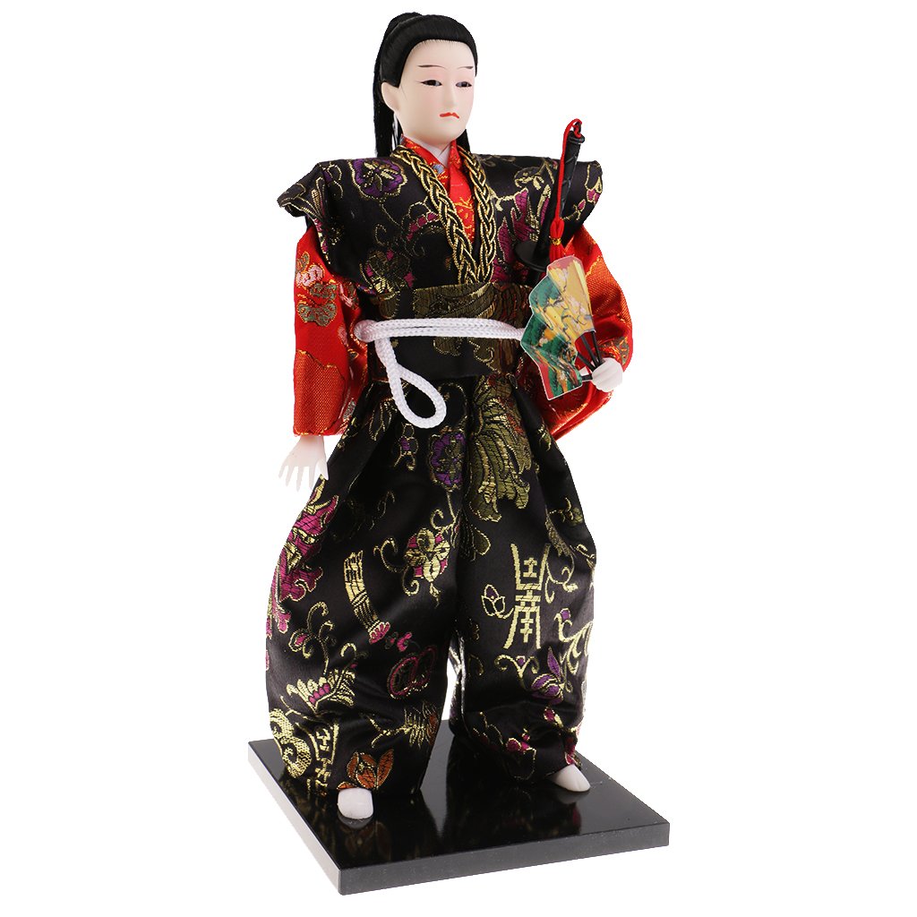 Muñeco Samurái Japonés Hecho a Mano, Muñeco Guerrero Humanoide, Traje de Brocado de Seda, Figura Oriental para Decoración, Regalo para El Hogar Y La O, # 3, Individual