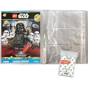 Bundle with LEGO Star Wars Series 5 Trading Cards - 1 Empty Portfolio Folder + Exclusive Collect-it Cases