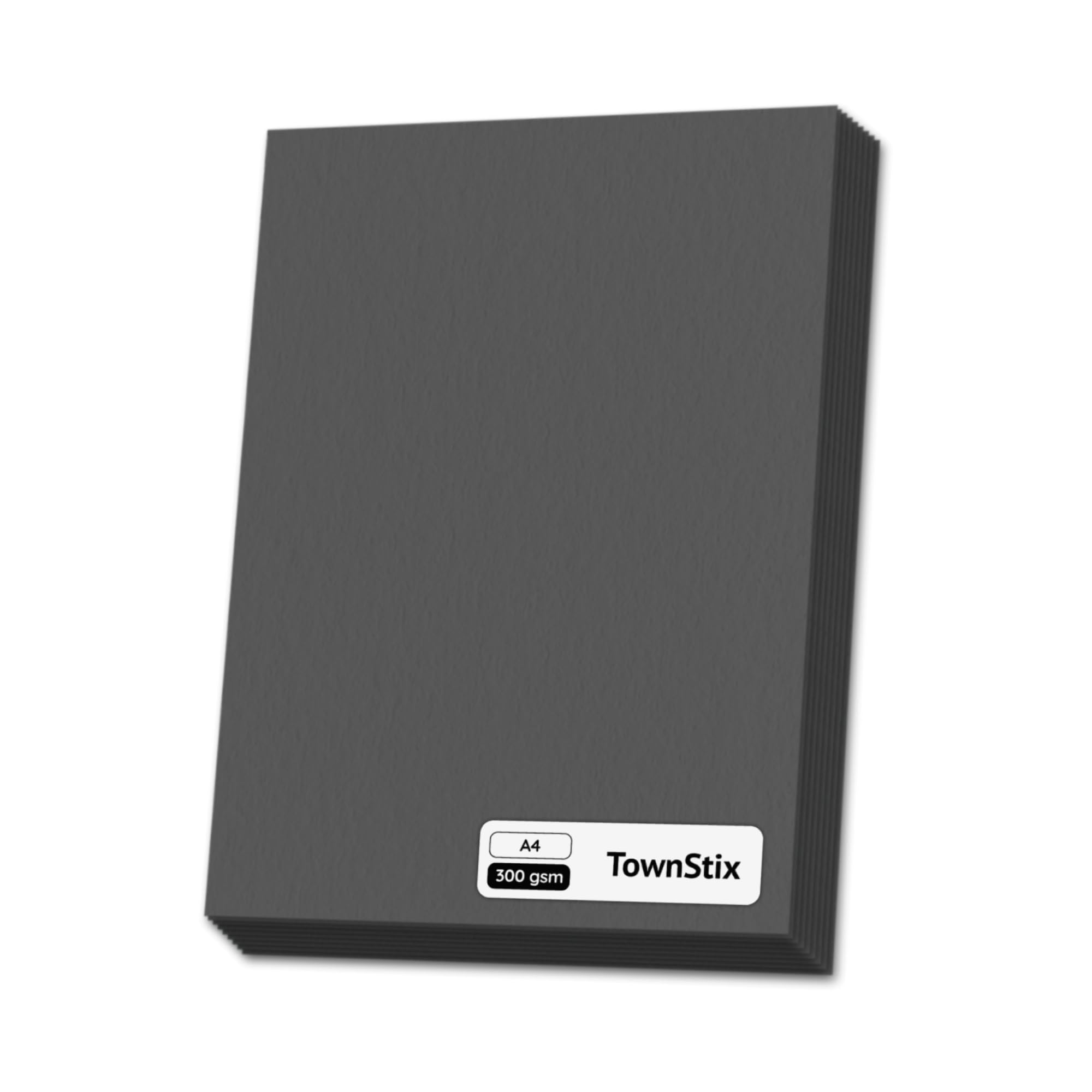 50 Sheets, A4 300gsm Card Thick Art Paper - Black