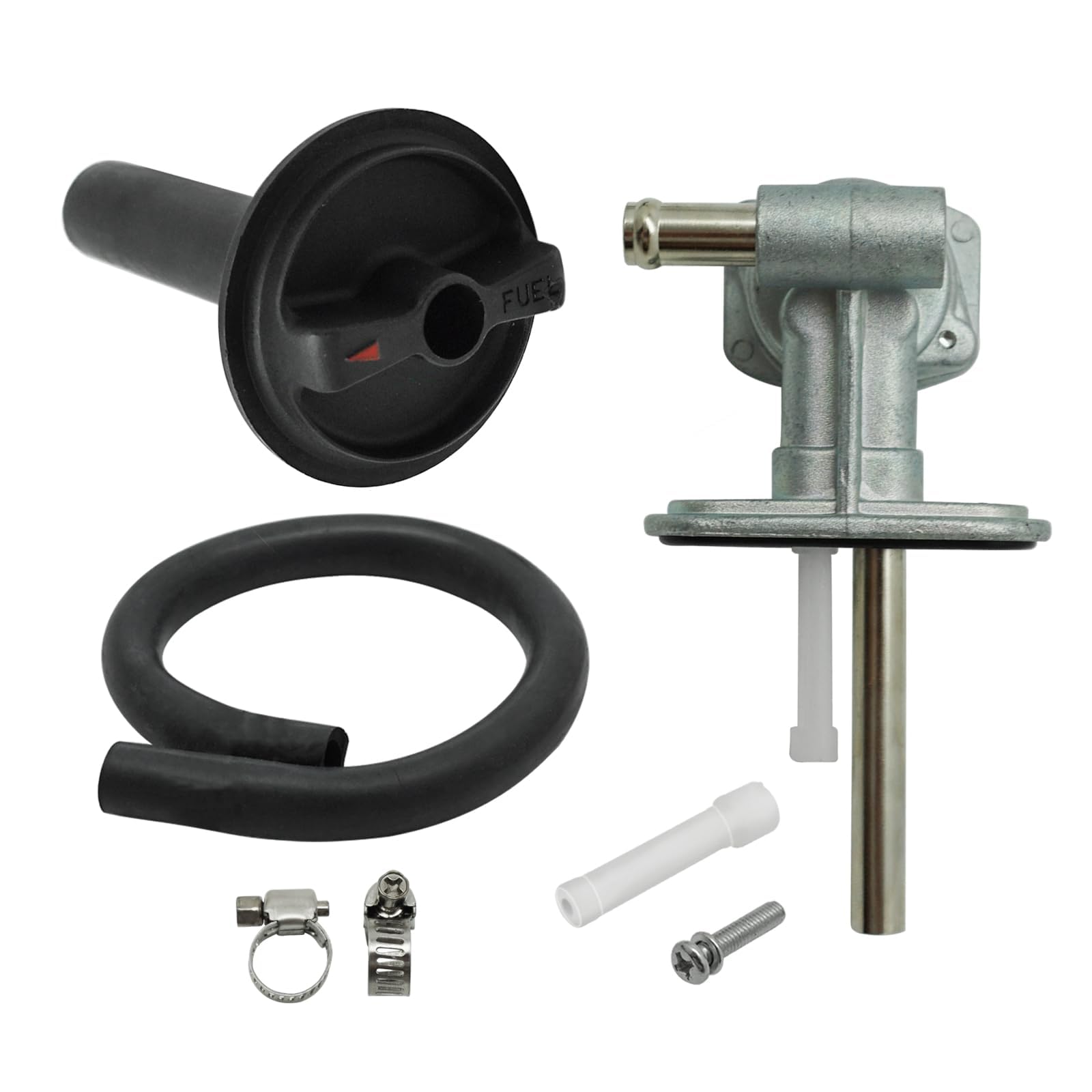 Benzinhahn Unterdruck Kraftstoffhahn für Yamaha ATV Kodiak 400 YFM400 2000-2006 Kodiak 450 YFM450 2003-2006 Grizzly 400 YFM400 2007-2008 Grizzly 450 YFM450 2007-2014