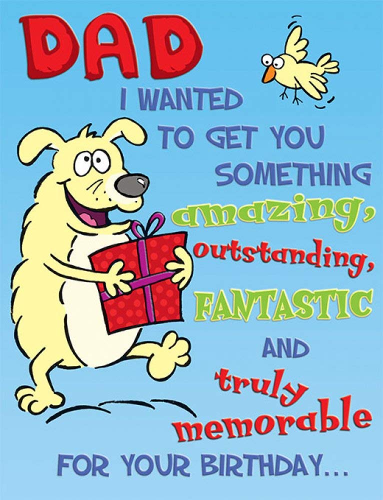 Piccadilly Greetings Humour Birthday Card Dad - 8 x 6 inches