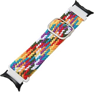 Pulseira de Relógio de Tecelagem Trançada, Respirável, Alta Flexibilidade, Lavável, Elegante, Pulseira de Relógio Trançada, Ajuste o Tamanho de Nylon para