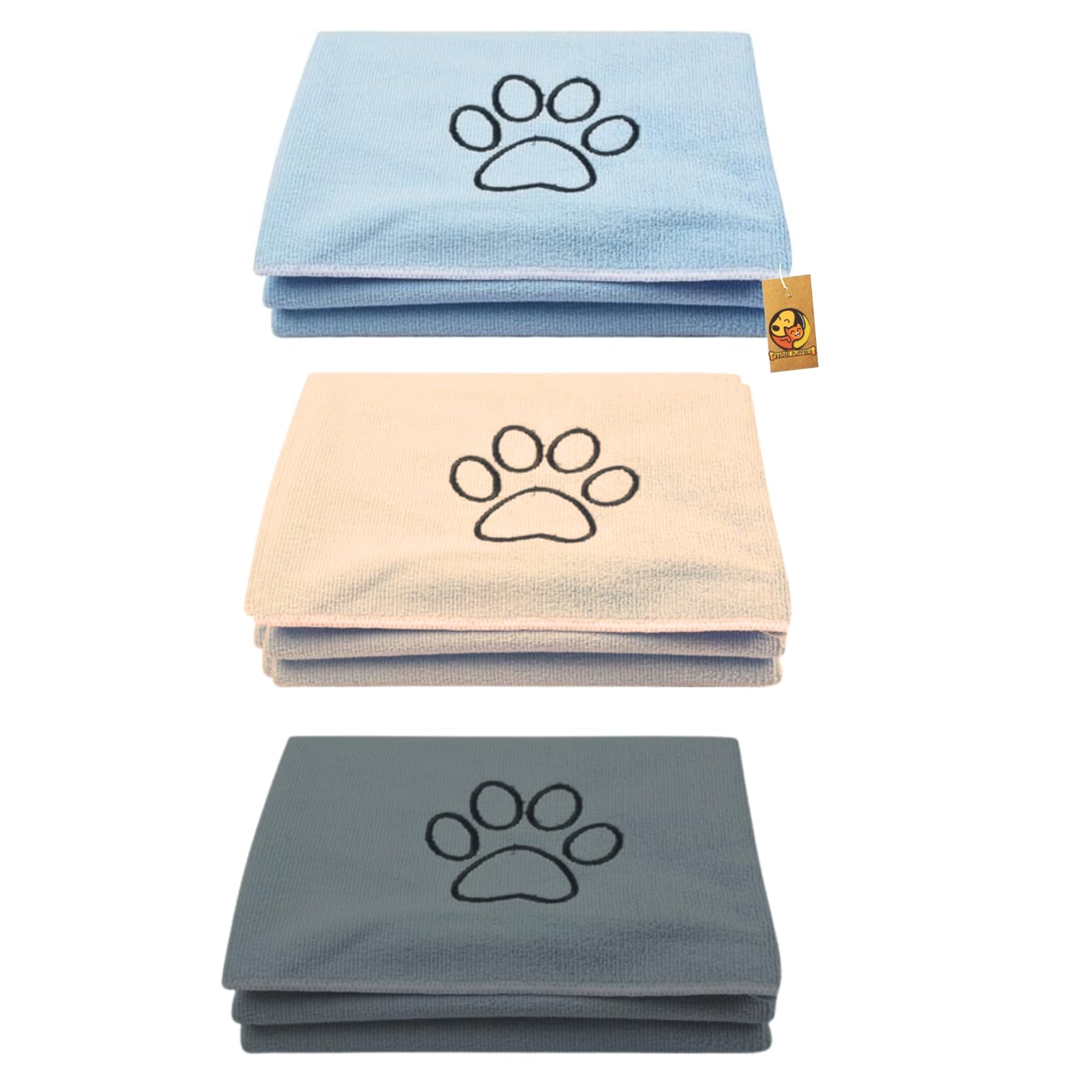 Foodie Puppies Dog Bath Towel Quick Drying Towel - (Drying Towel, 60x115cm) (Pack of 3) for Dogs, Cats, & Other Pets | Extra Large Soft Absorbent Microfiber Grooming Dog Bath Towel (Colour May Vary) (B0CHRPL6BL) Amazon Price History, Amazon Price Tracker