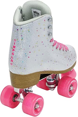 Miniatura 10 de Impala Rollerskates Impala Quad Skate para niña (niñoadulto) White Ice 8 (US Hombre 6, Mujer 8) M