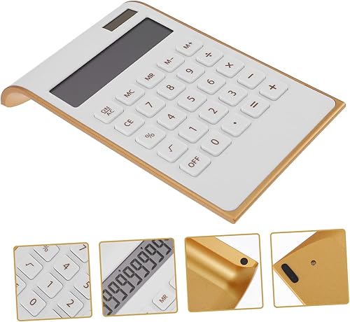 Miniatura 6 de STOBOK Calculadora solar para el hogar, accesorios para celulares, calculadora pequeña, portátil, portátil, básica, para niños, mesa de plástico,