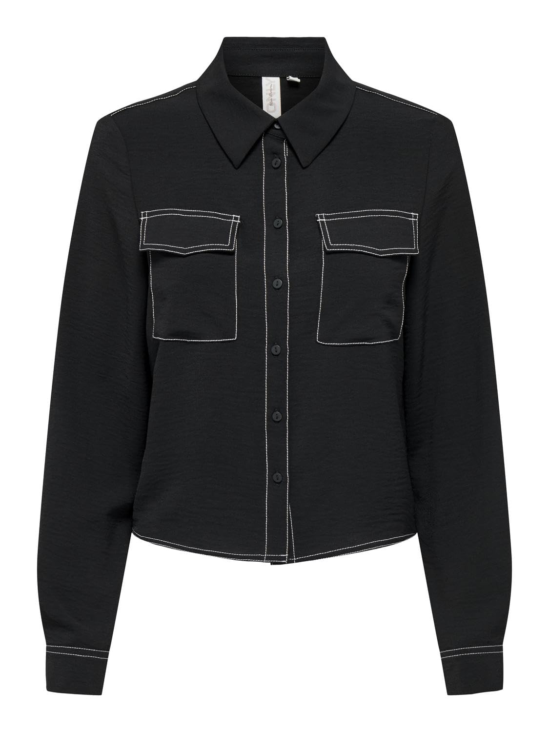ONLMETTE SHORT CONTRAST LS SHIRT WVN Gömlek Kadın