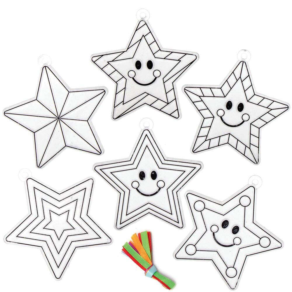 Pack De 6 Caleidoscopios Para Pintar Y Decorar De Baker Ross, Manualidad Creativa Para Niños, Incluye Instrucciones, 12 Cm Cada Uno