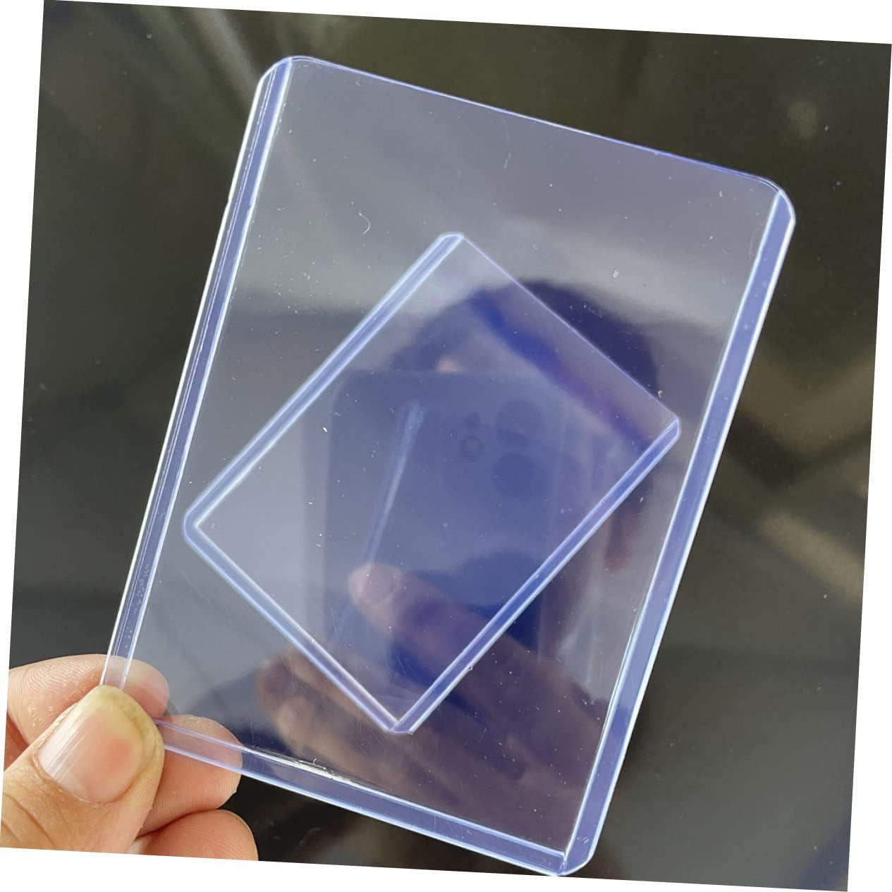 100pcs Trading Card Case Scratch Game Cards Protectors PVC Covers Top Open Design Compact for Easy Storage