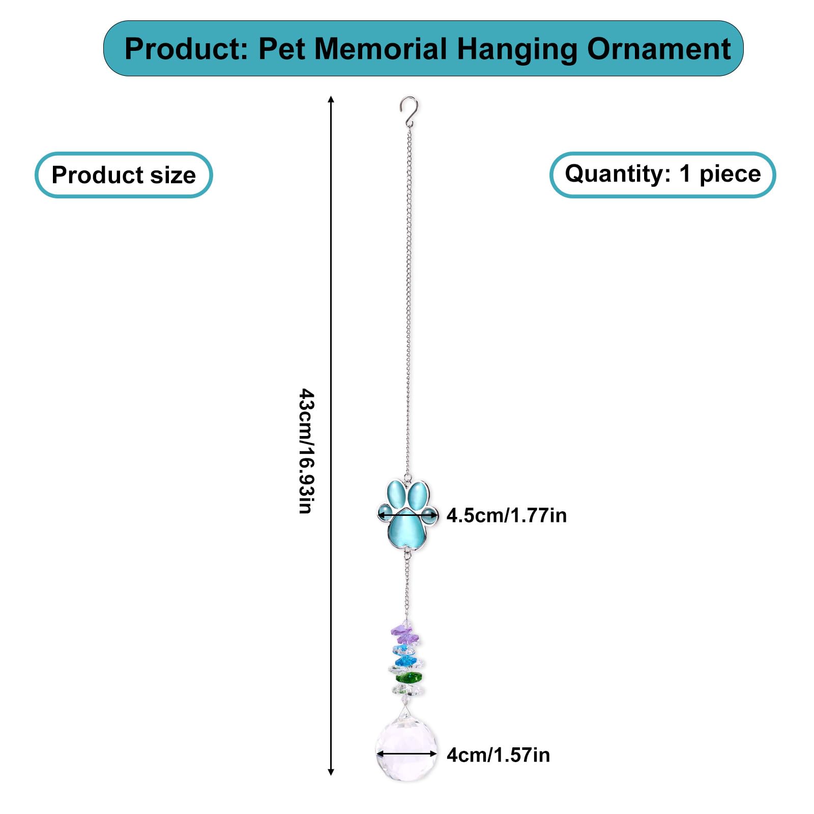 lasuroa Pet Memorial Hanging Ornament - Image 2