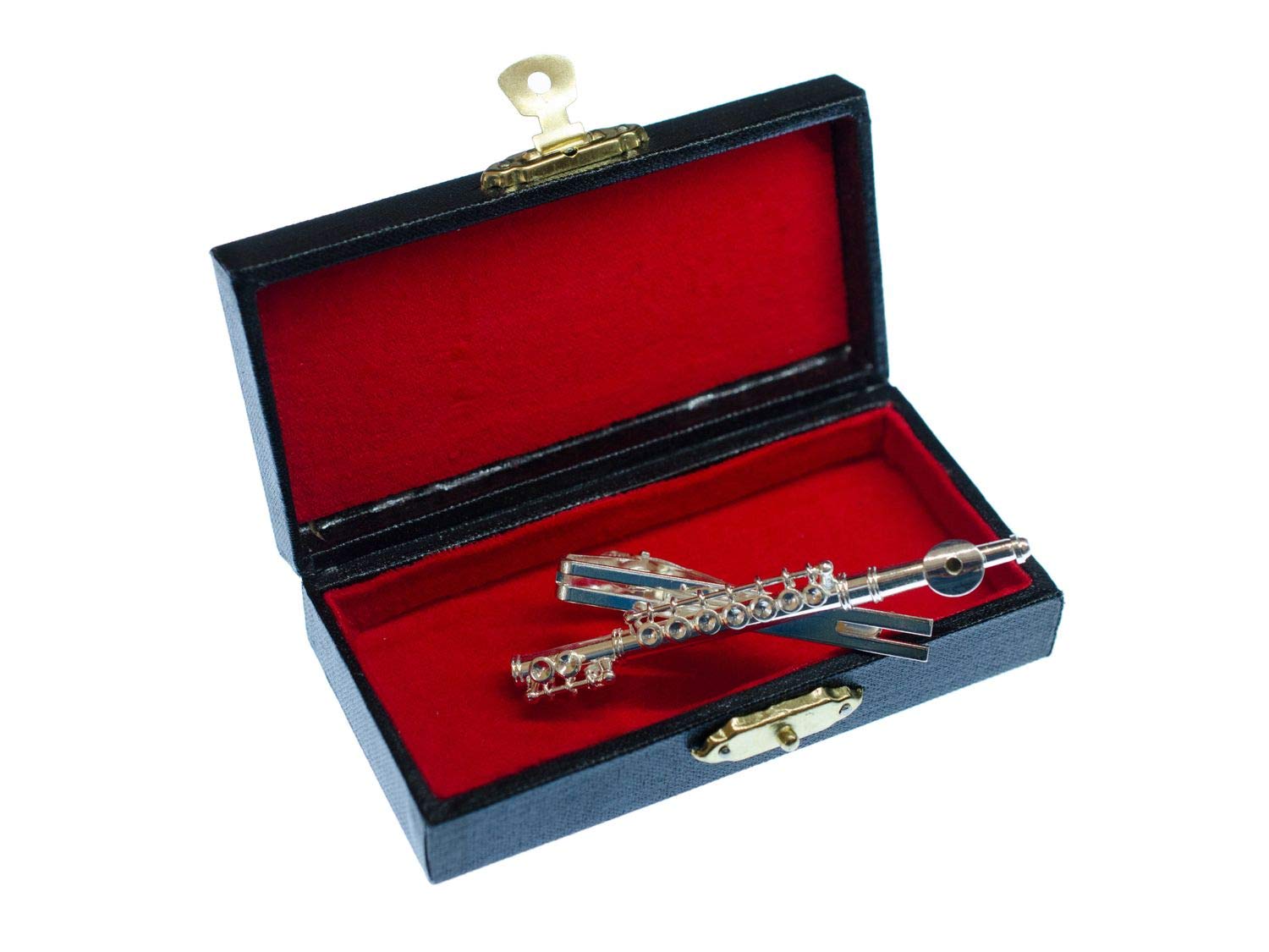 Miniblings Querflöte Krawattennadel Krawattenhalter Flötist Musik silber | Schmuckstück aus eigener Fertigung in Berlin, mit Herrenschmuck und Männerschmuck
