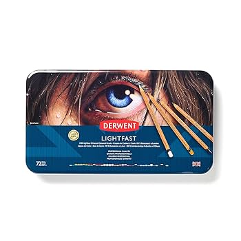 Amazon.com : Derwent 2302722 Lightfast Coloured Pencil Tin