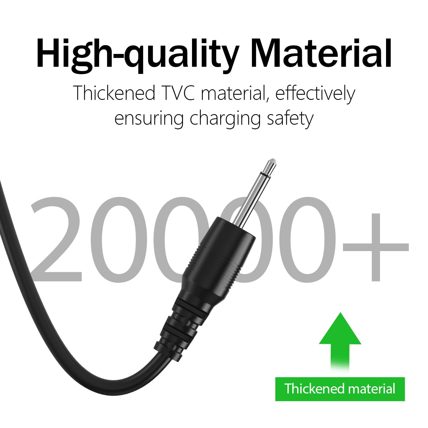 Cavo di ricarica rapida da USB A a DC 2,5 mm per massaggiatore vibrante, giocattoli, dispositivi di bellezza, luci, ventilatori, altoparlanti, cavo di ricarica di ricambio 1 m