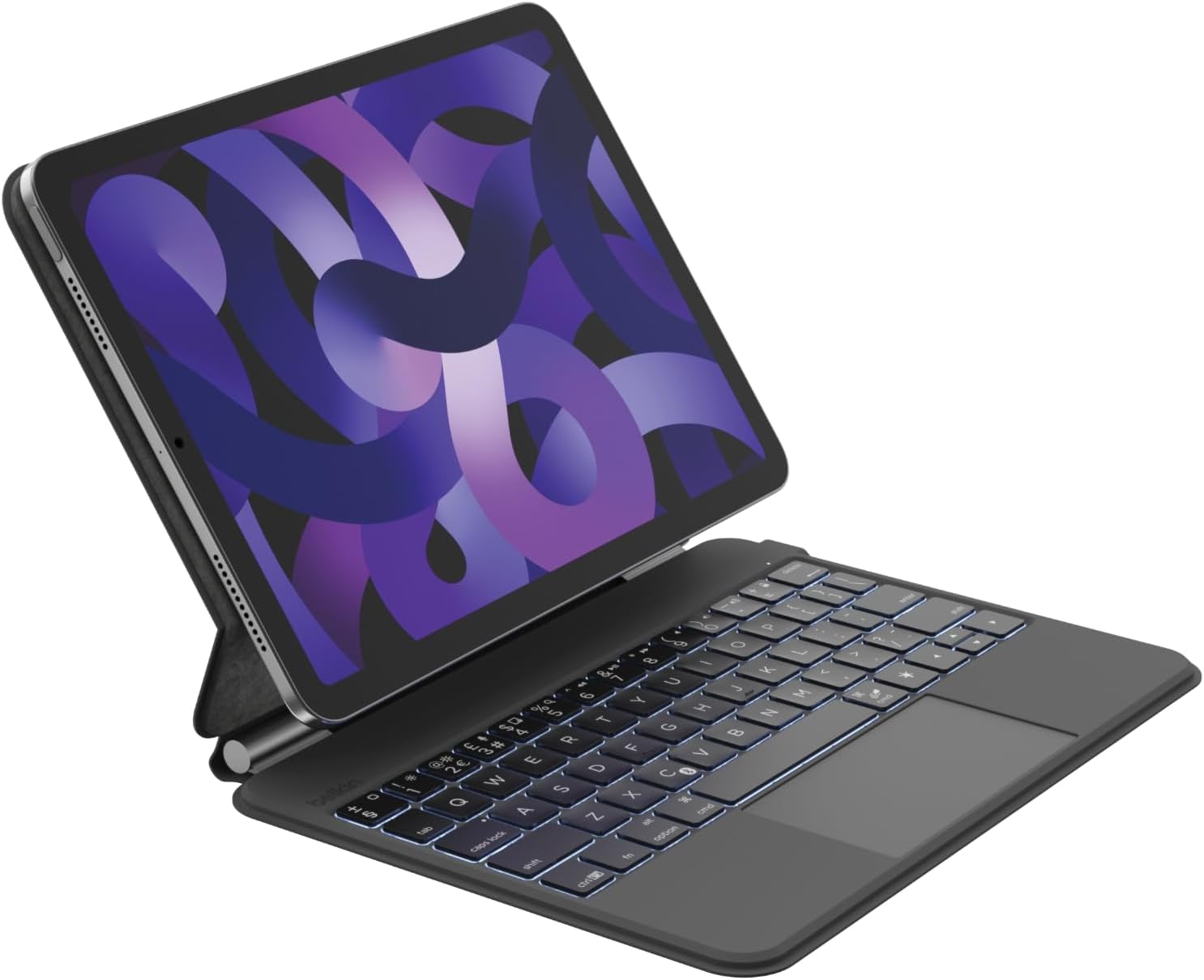 Belkin Pro iPad Keyboard Case with Magnetic Stand, Backlit Bluetooth Keyboard, Multi-gesture Controls, Magnetic Apple Pencil Storage, QWERTY, Multimedia Keys for iPad Air M2 11'', 10.9", iPad Pro 11"