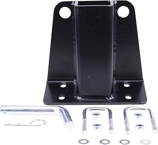 JZGRDN 2 Inch Receiver Trailer Tow Hitch with Pins and Clips Kit Compatible with 2007-2016 Kawasaki Mule 600 610 2017-2019 Mule 4x4 SX 2005-16 KAF400 Mule SX