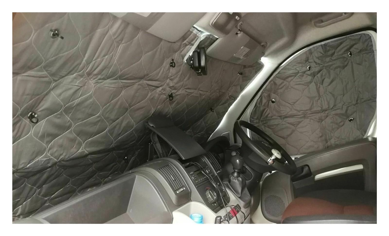 3pcs Internal Thermal Blinds Windscreen Sunshades Cover for FIAT Ducato 2006-2022 do Peugeot Boxer for Citroen Relay 7 Layers Front Cab Shield