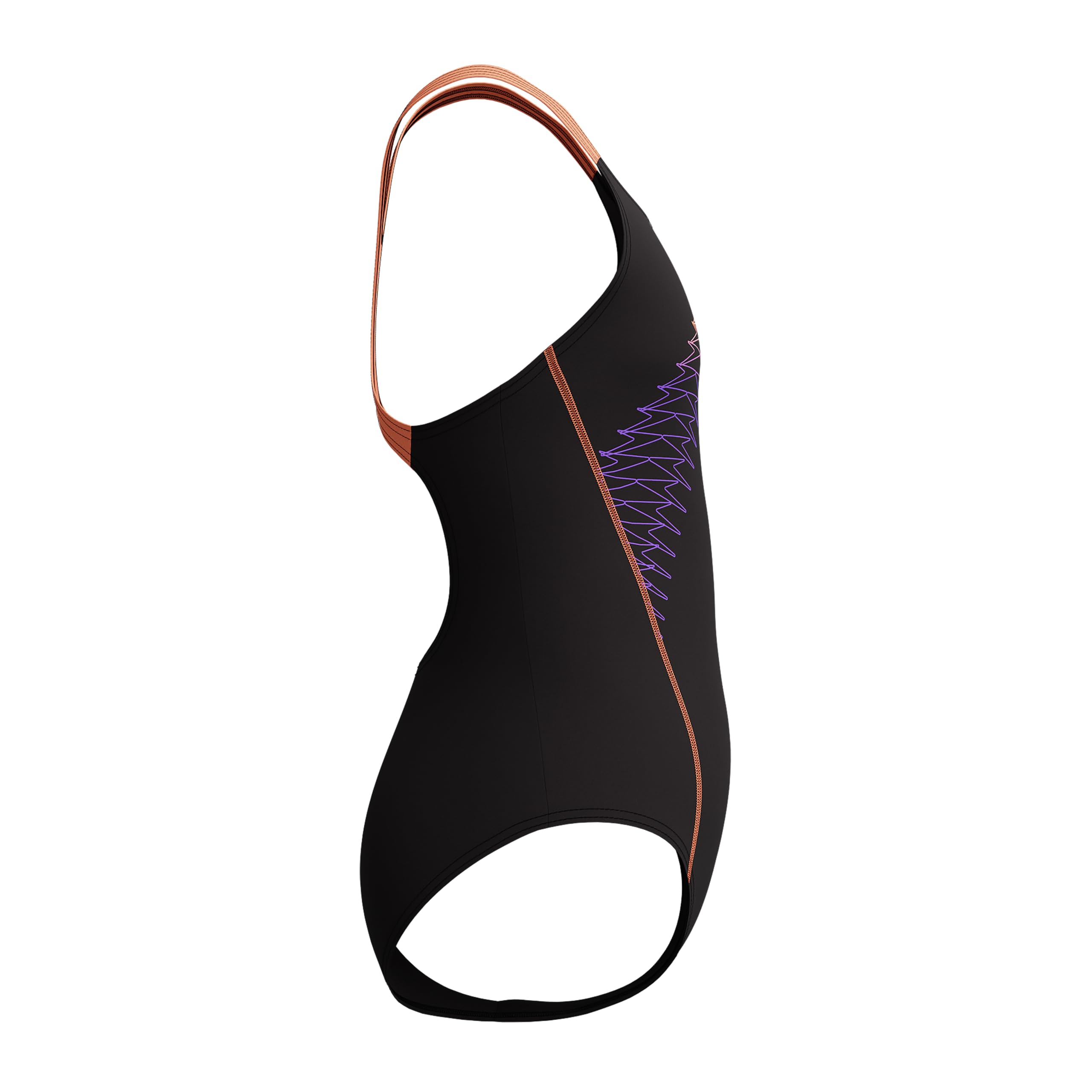 Speedo Mädchen Medley Logo Medalist Badeanzug Orange
