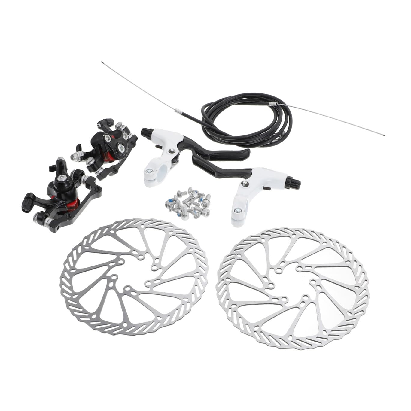 GALPADA Kit de Frenos de Disco para Bicicleta de Montaña Pastillas Metálicas Huecas de Alta Resistencia con Diseño Compatible Disipación Térmica y Acabado Electrochapado para Ciclismo