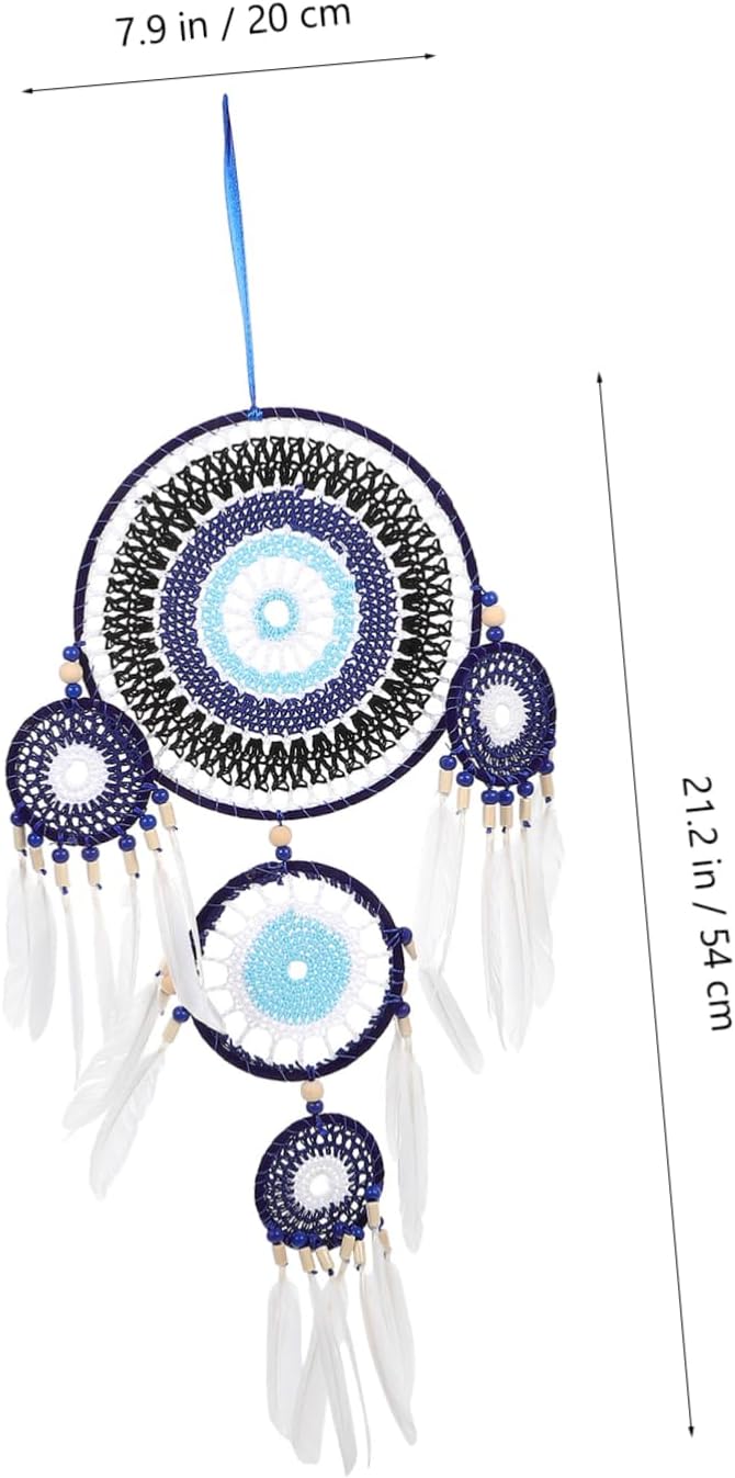 Dream Catcher Wall Hanging Ornament Evil Eye Charm Bohemian Decor for Home Cozy Touch for Bedroom Living Room