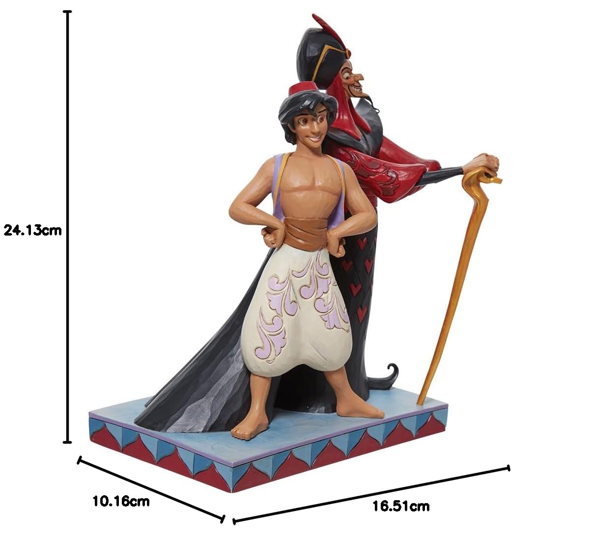 Enesco Disney Traditions 6011927 - Figura Decorativa de Aladdin & Jafar Good Vs. Evil