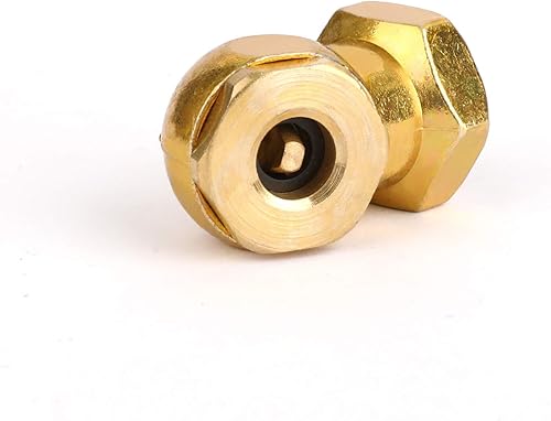 Miniatura 4 de WYNNsky Portabrocas de aire portátil, inserto FNPT de 1/4", juego de 2 piezas con portabrocas de bola cerrada y mecanismo de autobloqueo, acero