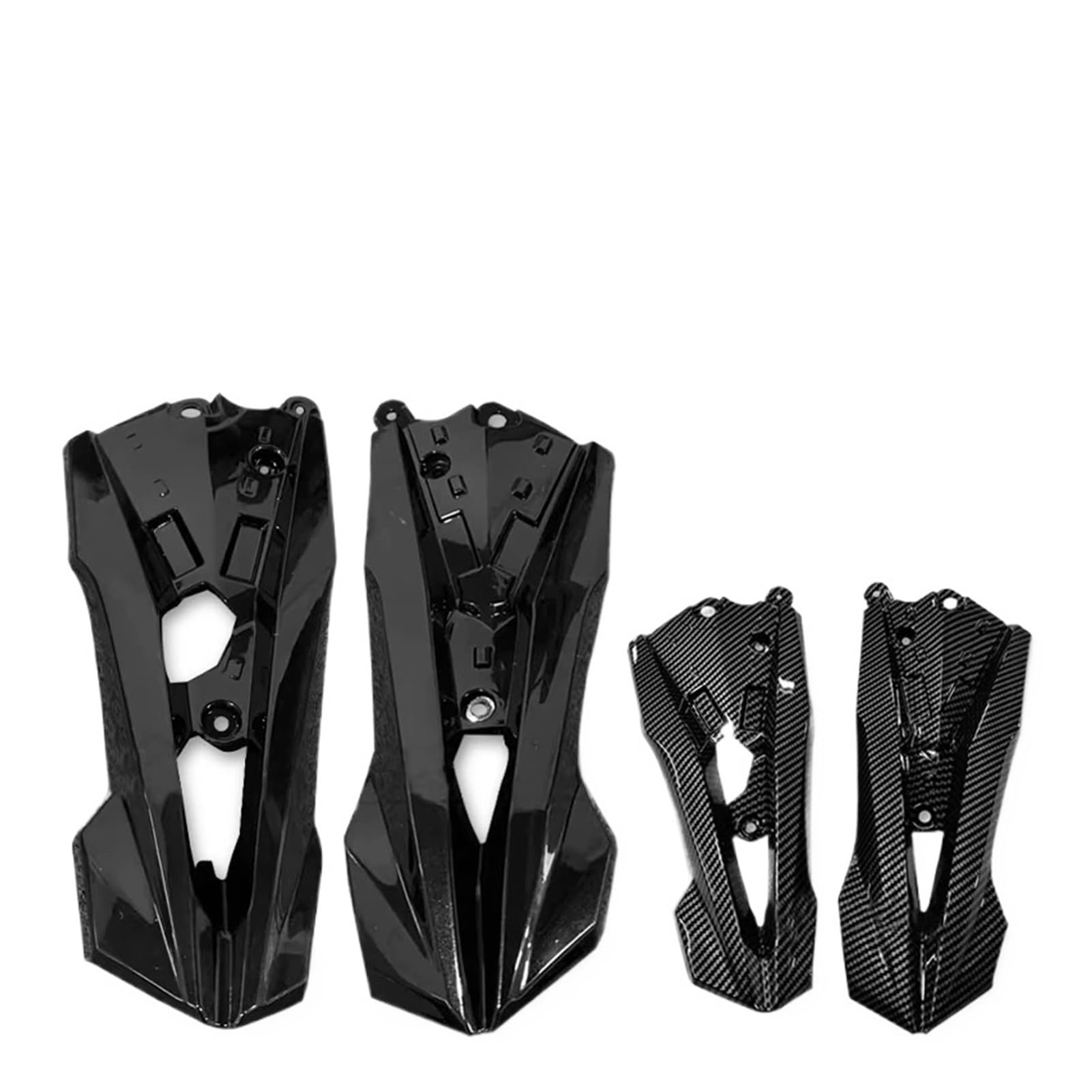 Carenado Protector del Panel de la Cubierta Lateral de la Motocicleta | Compatible con Kawasaki Z800 13-17.(Matte Black-1 Set)