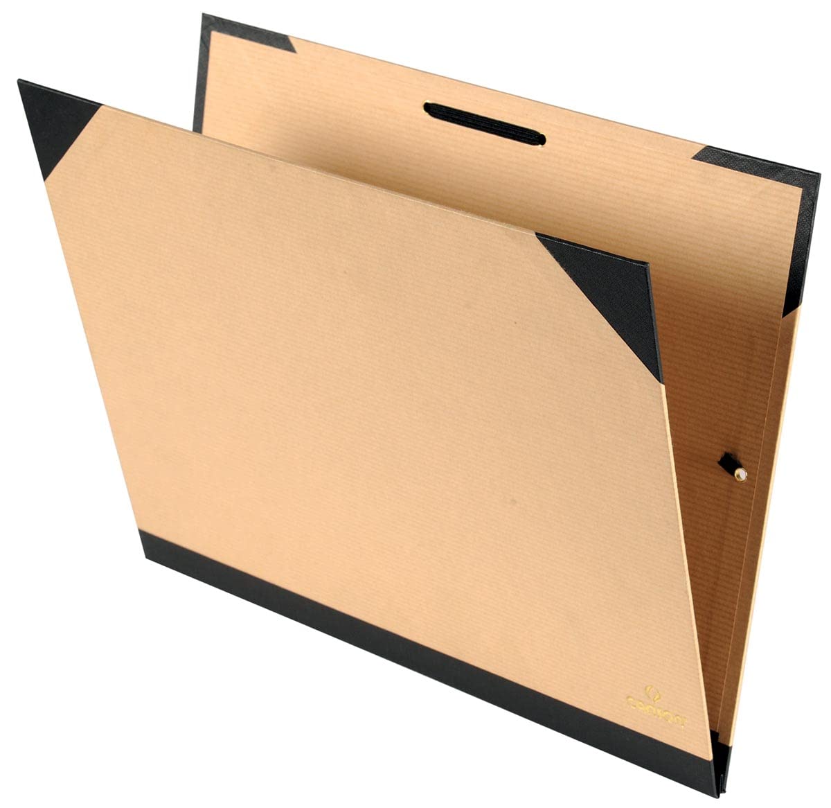 Canson 200003131 - Cartellina da disegno Kraft, 2 elastici angolari con chiusura a elastico, 10 pezzi, 610 x 810 mm, marrone chiaro