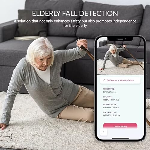 Miniatura 2 de YI Cámara de cuidado de ancianos con detección de caídas 1080P cámara de seguridad interior 4pc