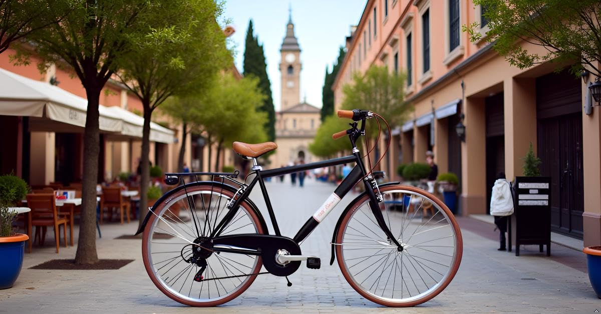 bicicletta uomo bici da passeggio city bike 28'' vintage cambio 6 velocita'.