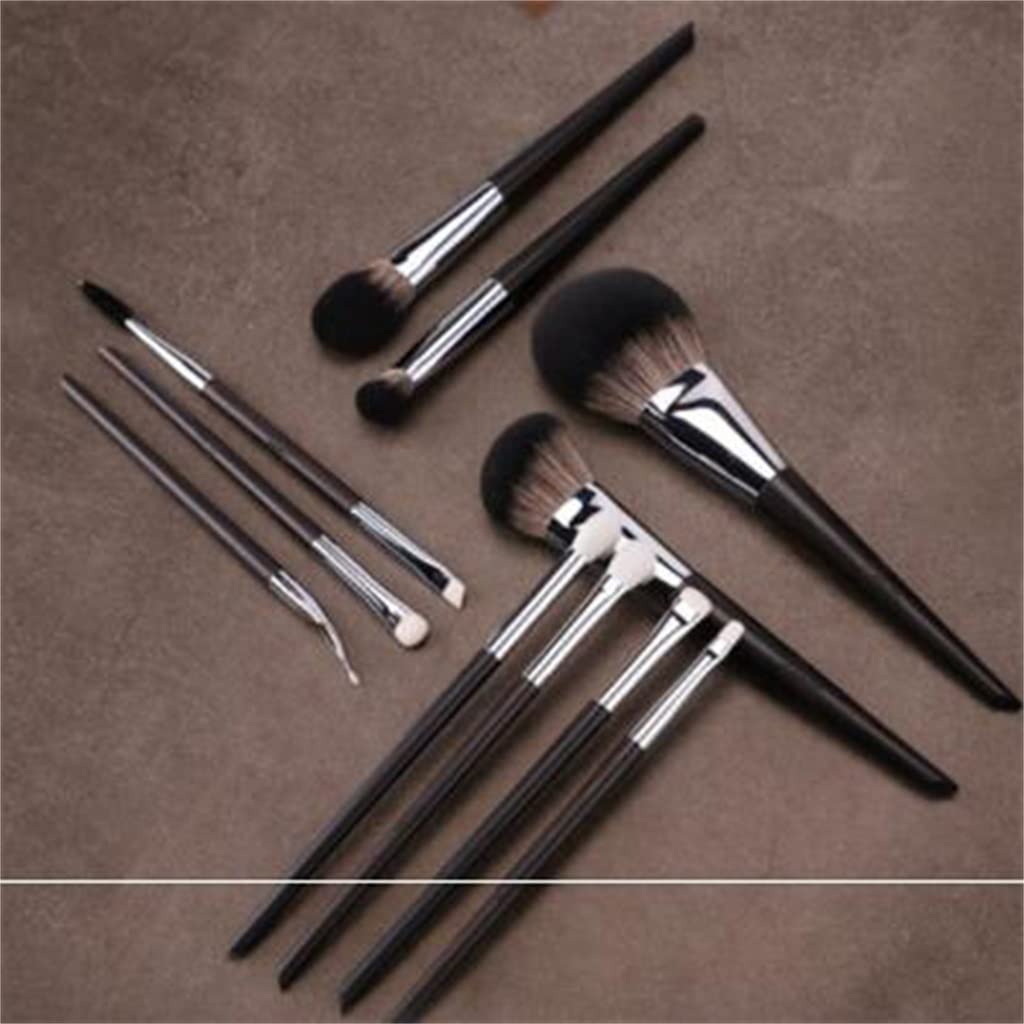 EDDGE Juego de 11 brochas de Maquillaje, brocha de Sombra de Ojos de Pelo de Animal, brocha de Belleza Profesional