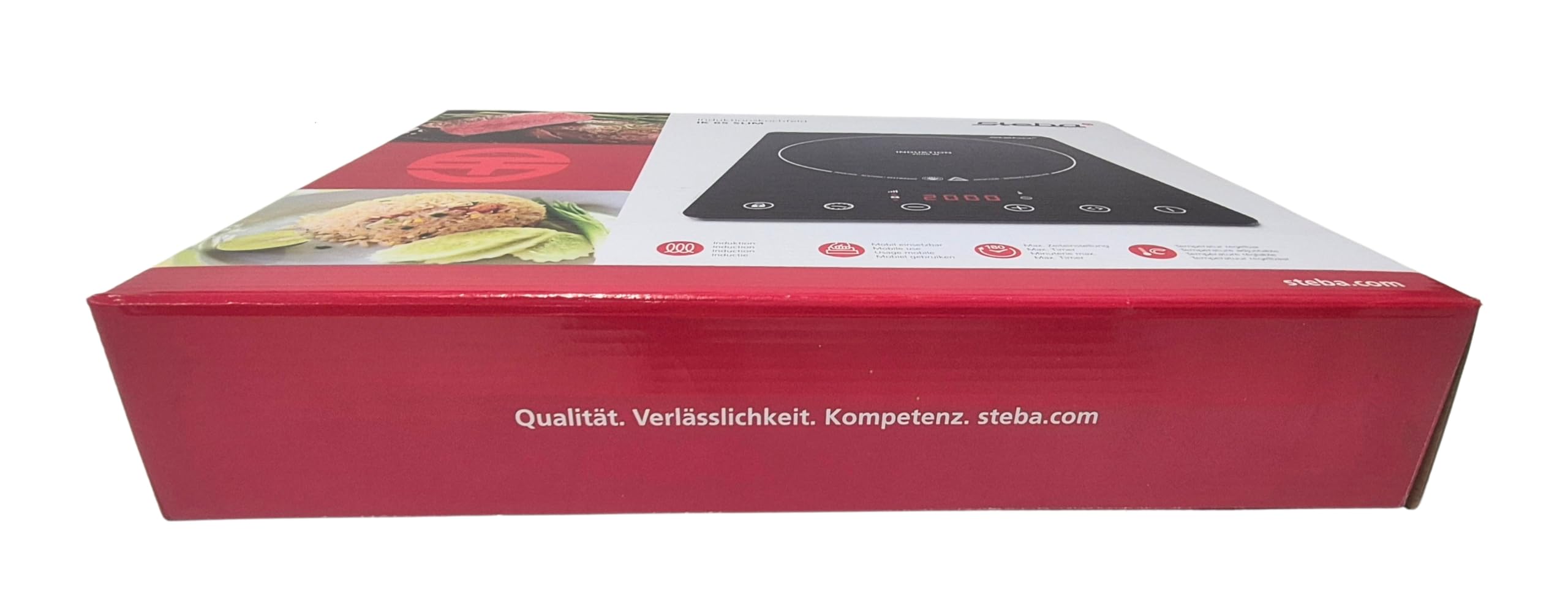 Steba IK 65 Slim Ultra-flaches Induktionskochfeld, Schwarz | Elektro, 2000 W, Mobil Einsetzbar
