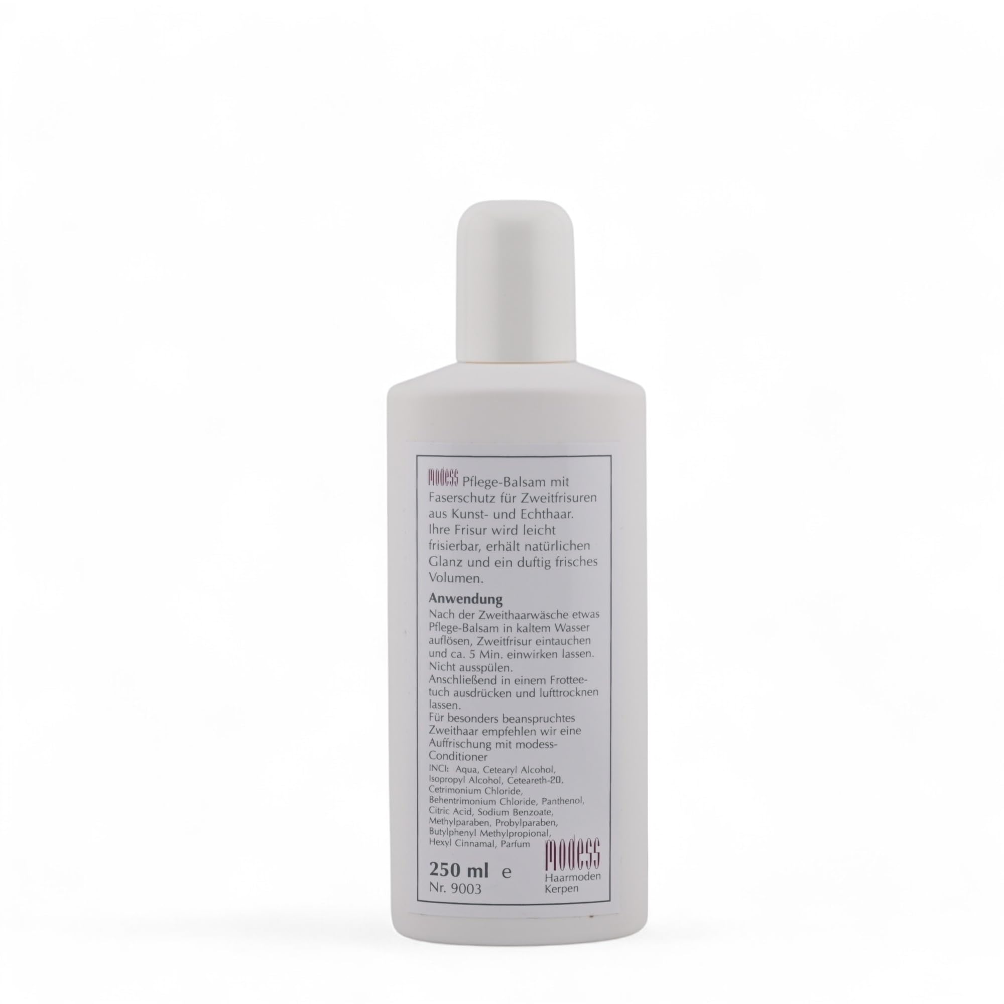 Perücken Pflegeset Modess Shampoo + Balsam je 250 ml für Kunsthaar & Echthaarperücken, Haarverlängerungen Extensions Haarsysteme Haarteile