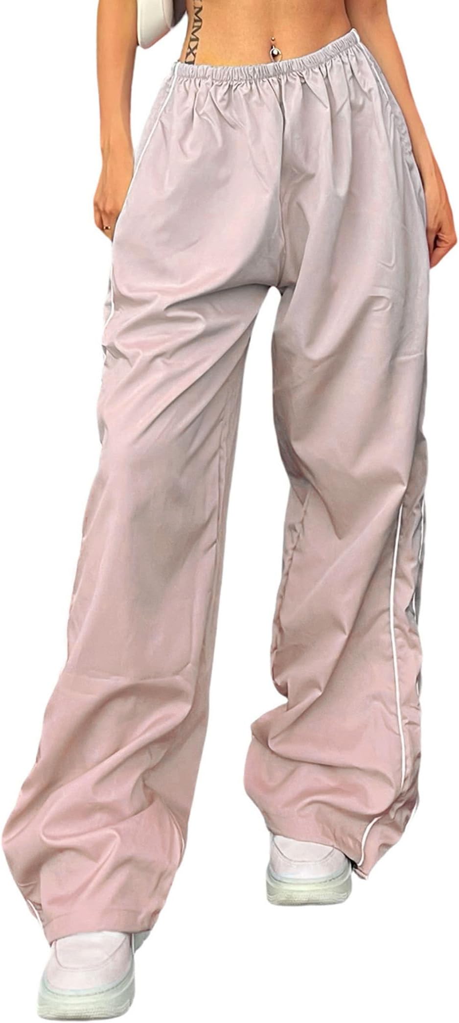 Women's Baggy Y2K Parachute Pants